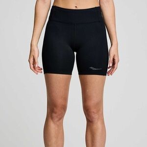 Saucony High Waist Black Running Bike Shorts Size Small
